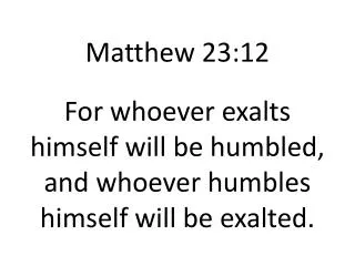 What is Humility?