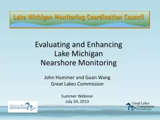 Evaluating and Enhancing Lake Michigan Nearshore Monitoring