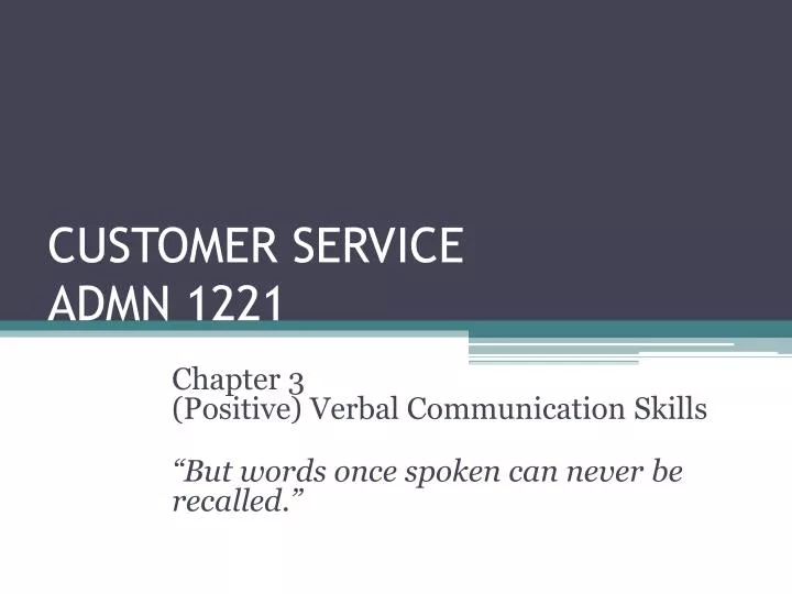 customer service admn 1221
