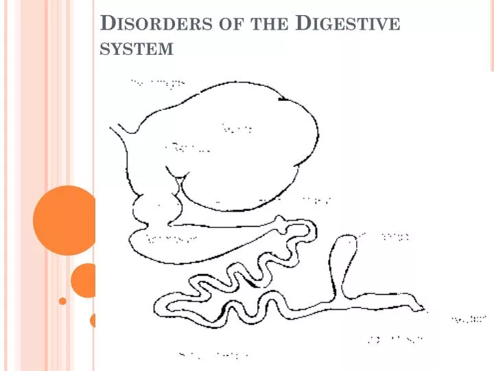 disorders of the digestive system