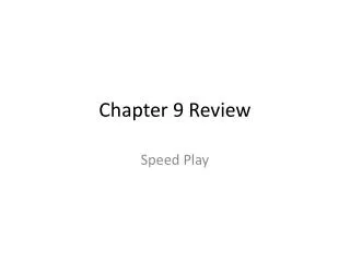 chapter 9 review