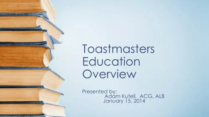 toastmasters education overview