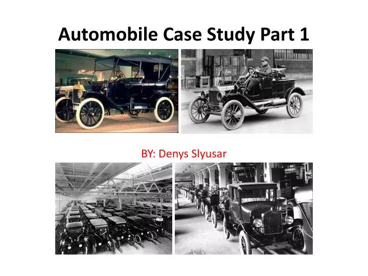 automobile case study part 1