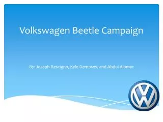 Volkswagen Beetle Campaign