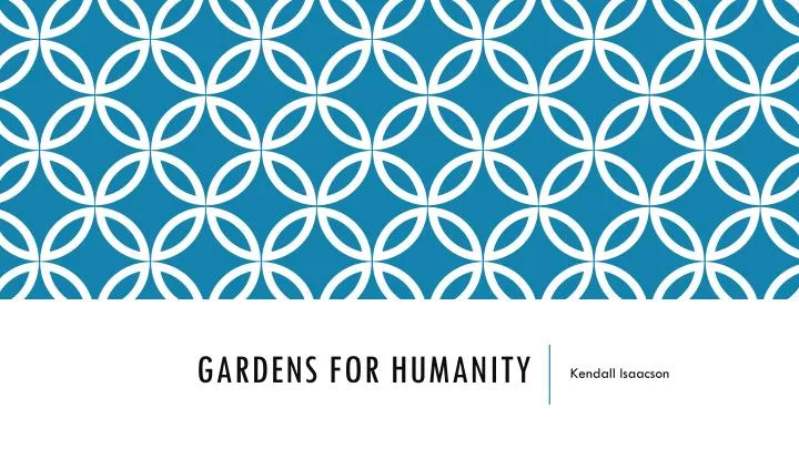 gardens for humanity