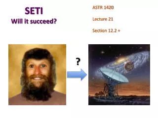 SETI Will it succeed?