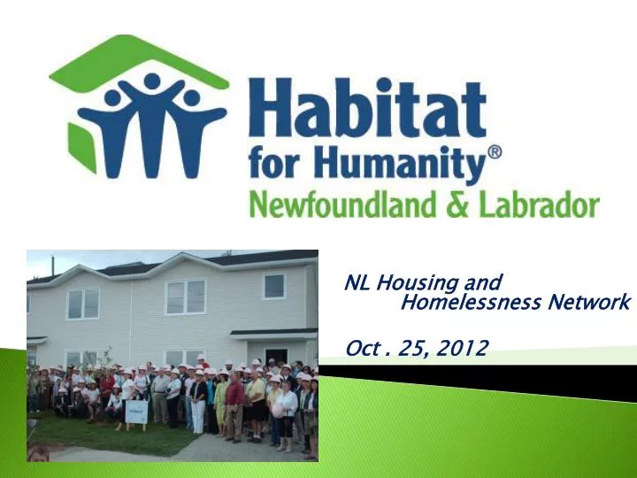 nl housing and homelessness network oct 25 2012