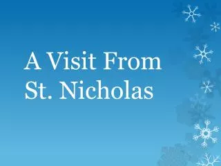 A Visit From St. Nicholas