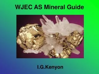 WJEC AS Mineral Guide