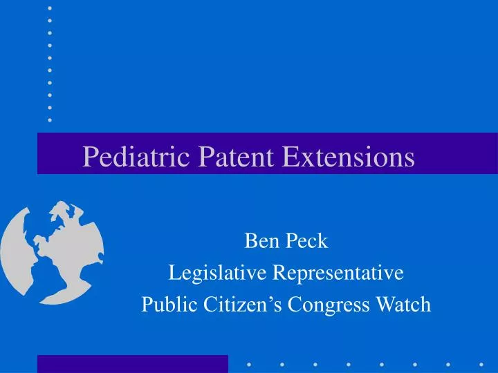 pediatric patent extensions