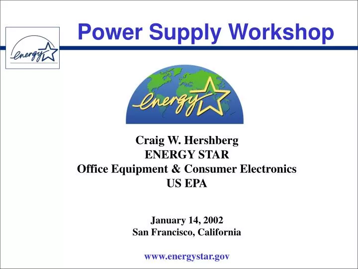 power supply workshop