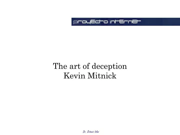 the art of deception kevin mitnick