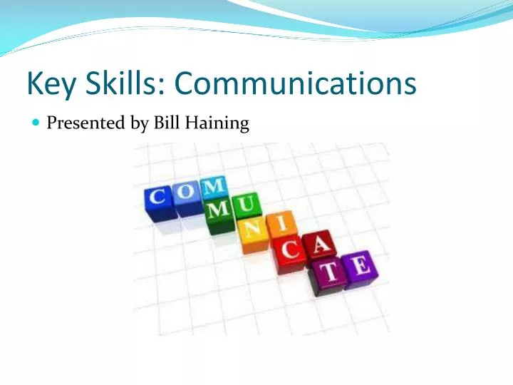 key skills communications