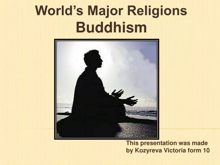 world s major religions buddhism