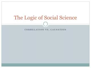 Ppt The Logic Of Social Science Research Powerpoint Presentation