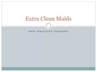 Extra Clean Maids