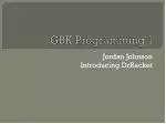 GBK Programming 1 - slide 1
