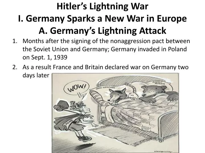 hitler s lightning war i germany sparks a new war in europe a germany s lightning attack