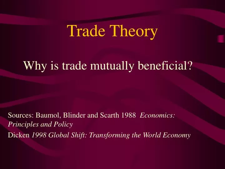 trade theory