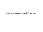 Randomization and Controls - slide 1