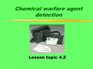 Chemical warfare agent detection