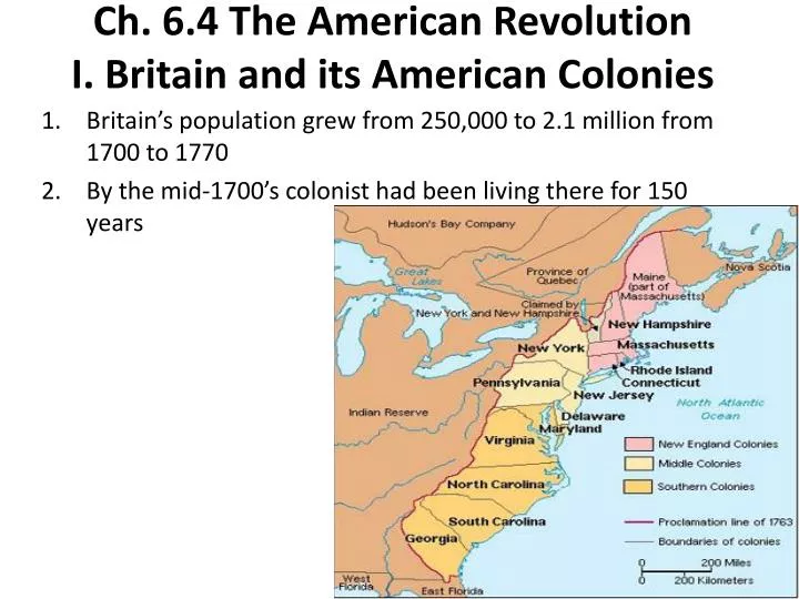 ch 6 4 the american revolution i britain and its american colonies
