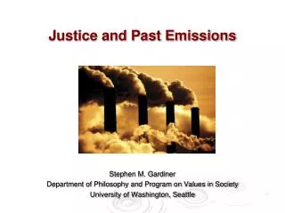 Justice and Past Emissions
