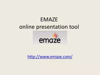 EMAZE online presentation tool