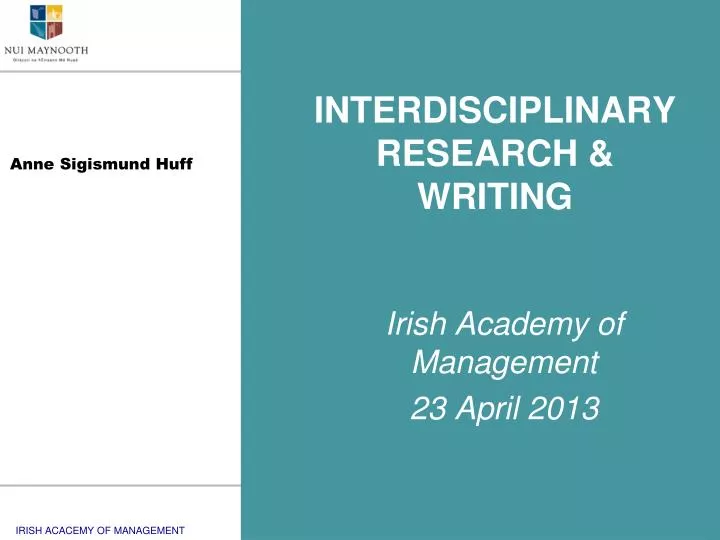 interdisciplinary research writing