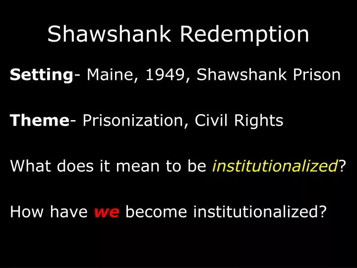 shawshank redemption