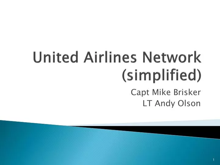 united airlines network simplified