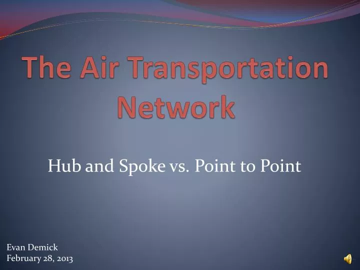 the air transportation network
