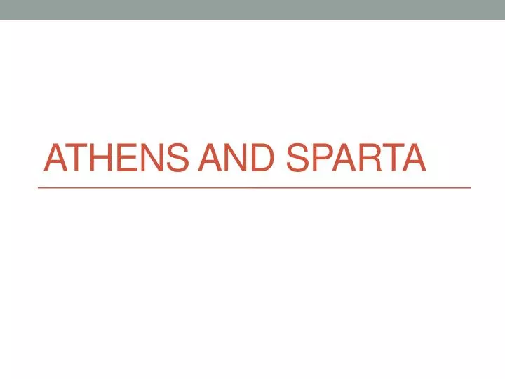 athens and sparta