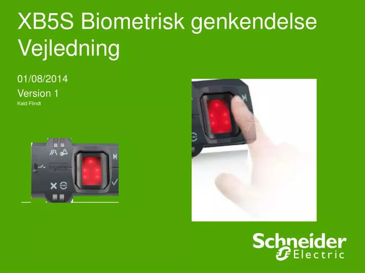xb5s biometrisk genkendelse vejledning