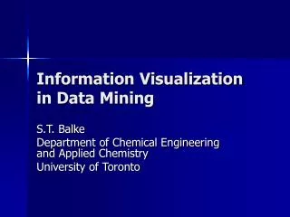 Information Visualization in Data Mining