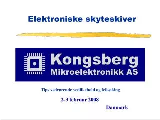 elektroniske skyteskiver