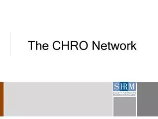 The CHRO Network