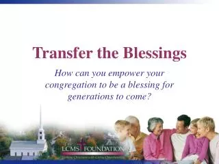 Transfer the Blessings