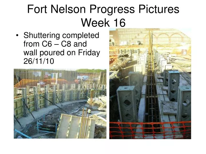fort nelson progress pictures week 16