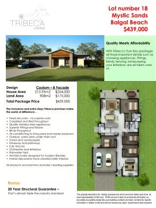 Lot number 18 Mystic Sands Balgal Beach $439,000