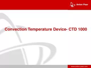 Convection Temperature Device- CTD 1000