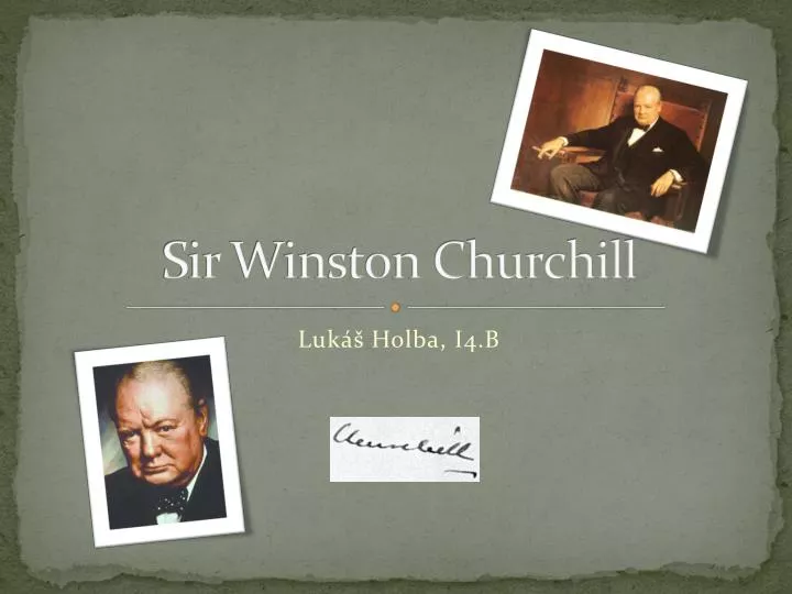 sir winston churchill
