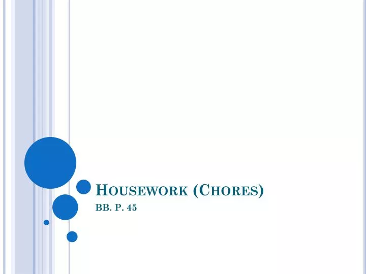 housework chores