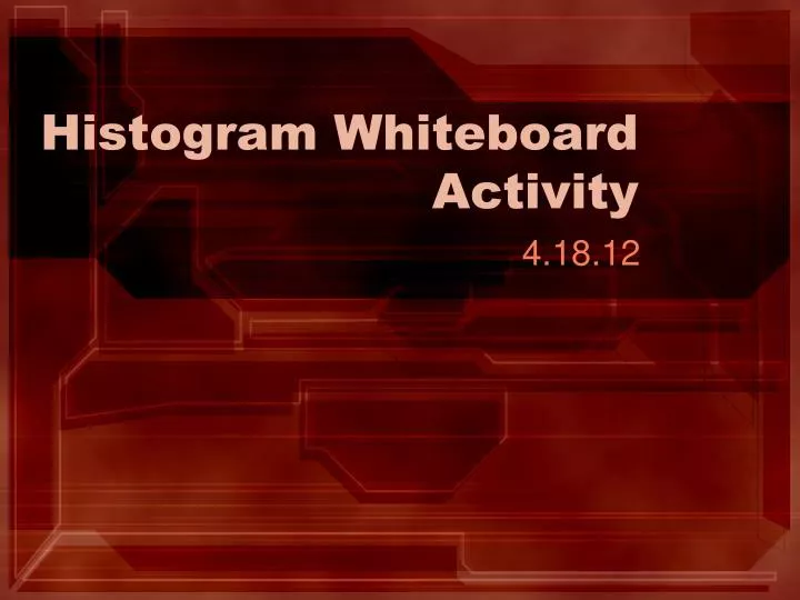 histogram whiteboard activity