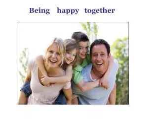 Being happy together