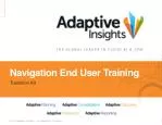 Navigation End User Training - slide 1