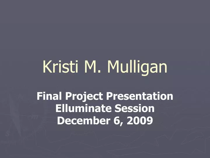 kristi m mulligan