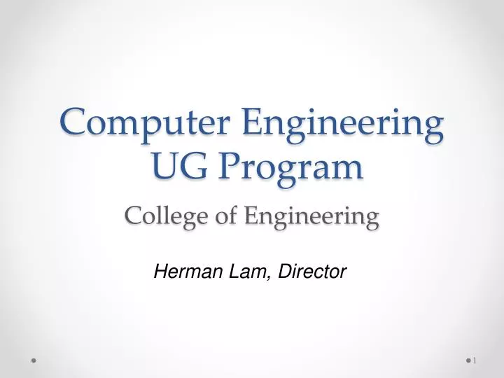 computer engineering ug program d college of engineering