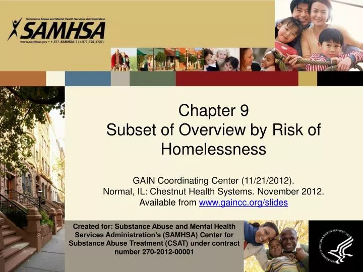 chapter 9 subset of overview by risk of homelessness