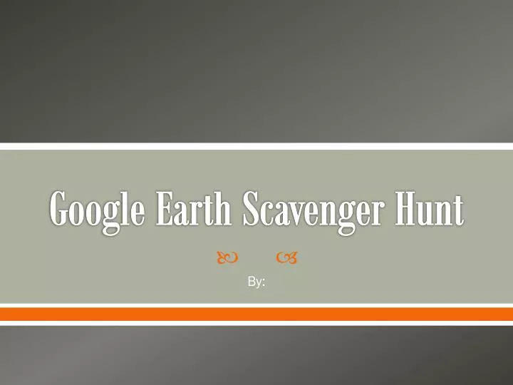 google earth scavenger hunt